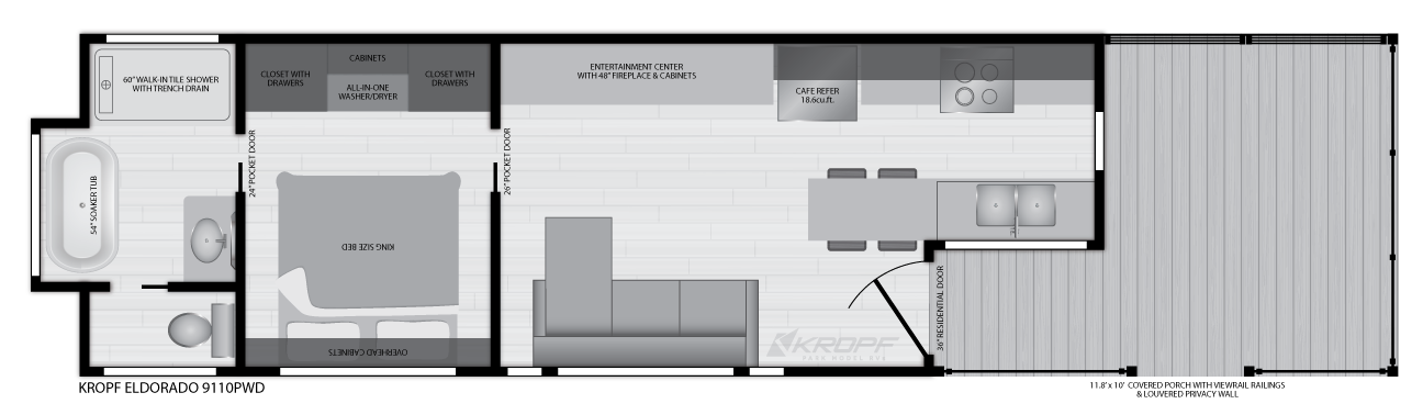 2026 Kropf Eldorado 9110PWD - Floorplan 1
