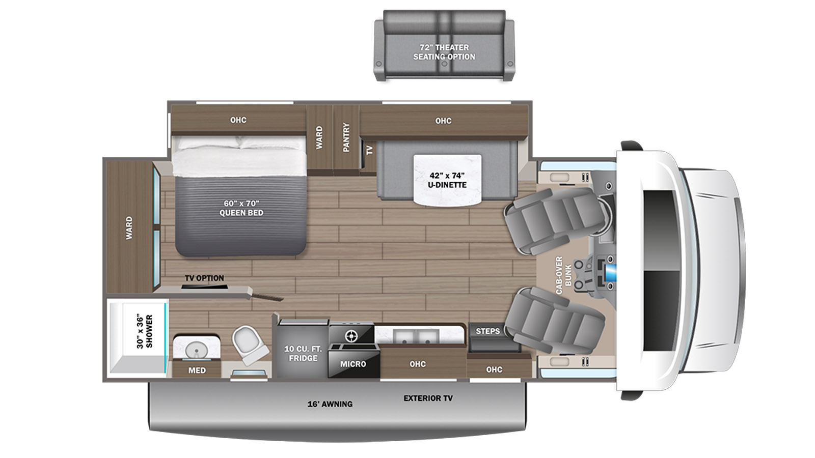 2025 Entegra Coach Odyssey 24B - Floorplan 1