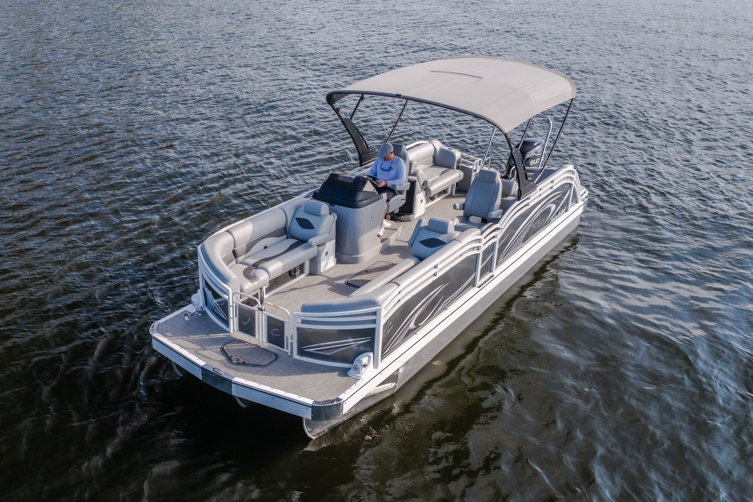 2025 JC Tritoon NepToon 25TT Sport DSL, Bow Chaise Arms - Image 56