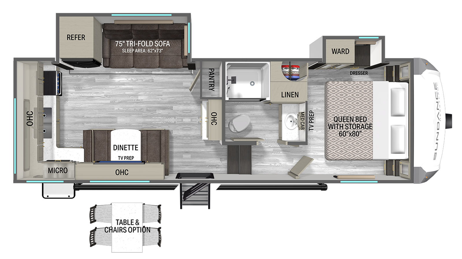 2027 HEARTLAND SUNDANCE XLT 24ML - Floorplan 1