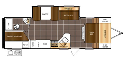 2016 Forest River TRACER 270AIR floorplan