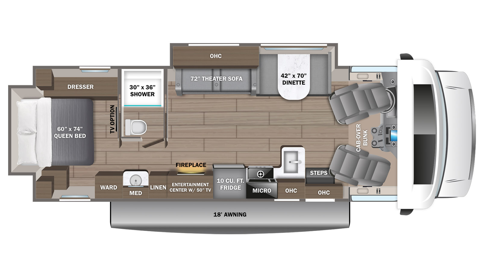2026 Jayco Greyhawk 30Z - Floorplan 1