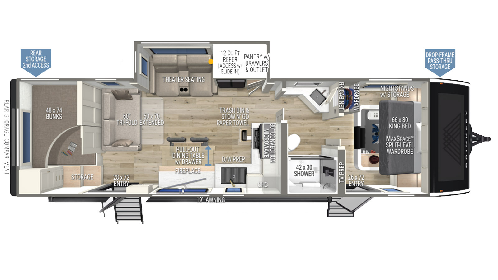 2026 Brinkley RV Model I 294 - Floorplan 1