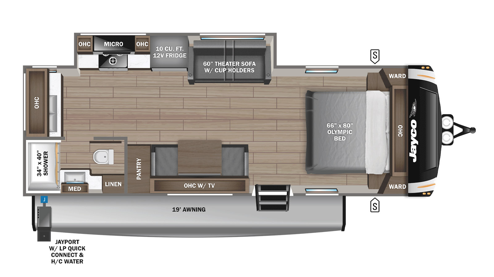 2025 Jayco Eagle HT 230MLCS - Floorplan 1