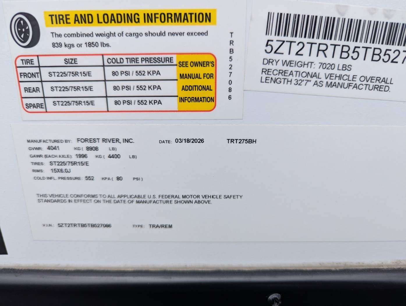 2026 Prime Time Tracer 275BH - Image 25