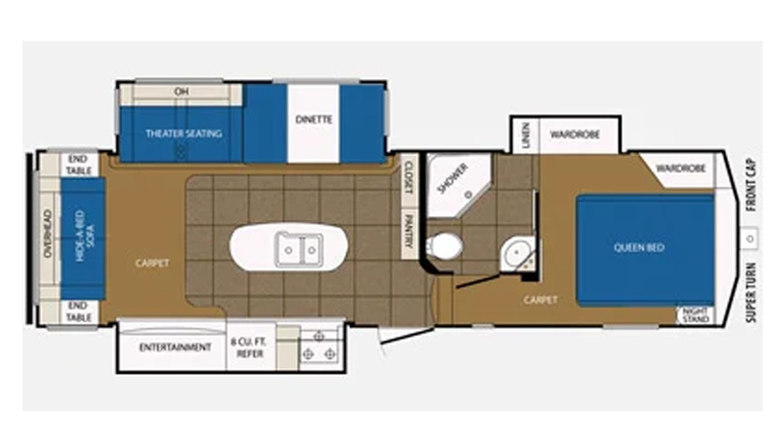 2015 Prime Time Crusader 295RST - Floorplan 1