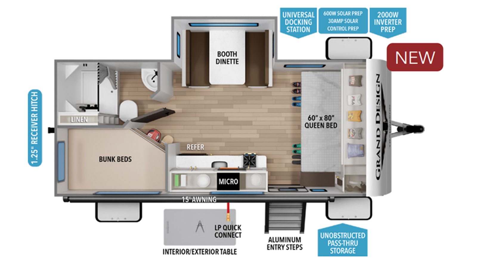 2026 Grand Design Transcend ONE 161DB - Image 2