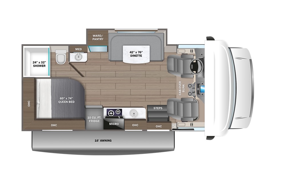 2026 Entegra Coach Odyssey SE 22AF - Floorplan 1