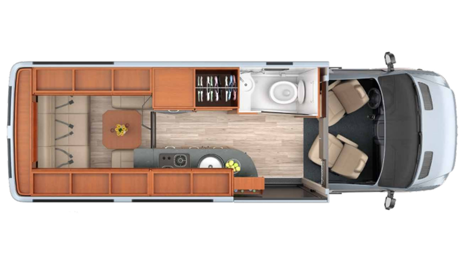 Leisure Travel Vans FREE SPIRIT floorplan