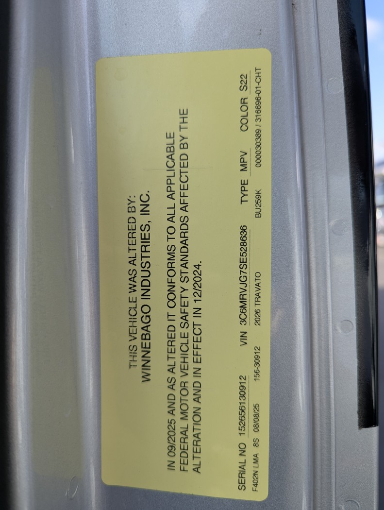 2026 Winnebago Travato 59K - Image 7