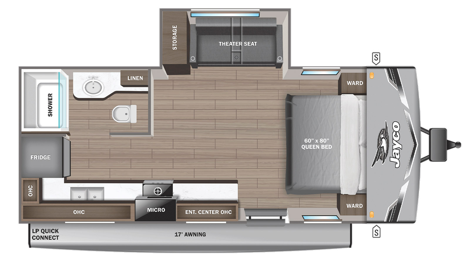 2026 Jayco Jay Flight SLX 200MKSW - Floorplan 1
