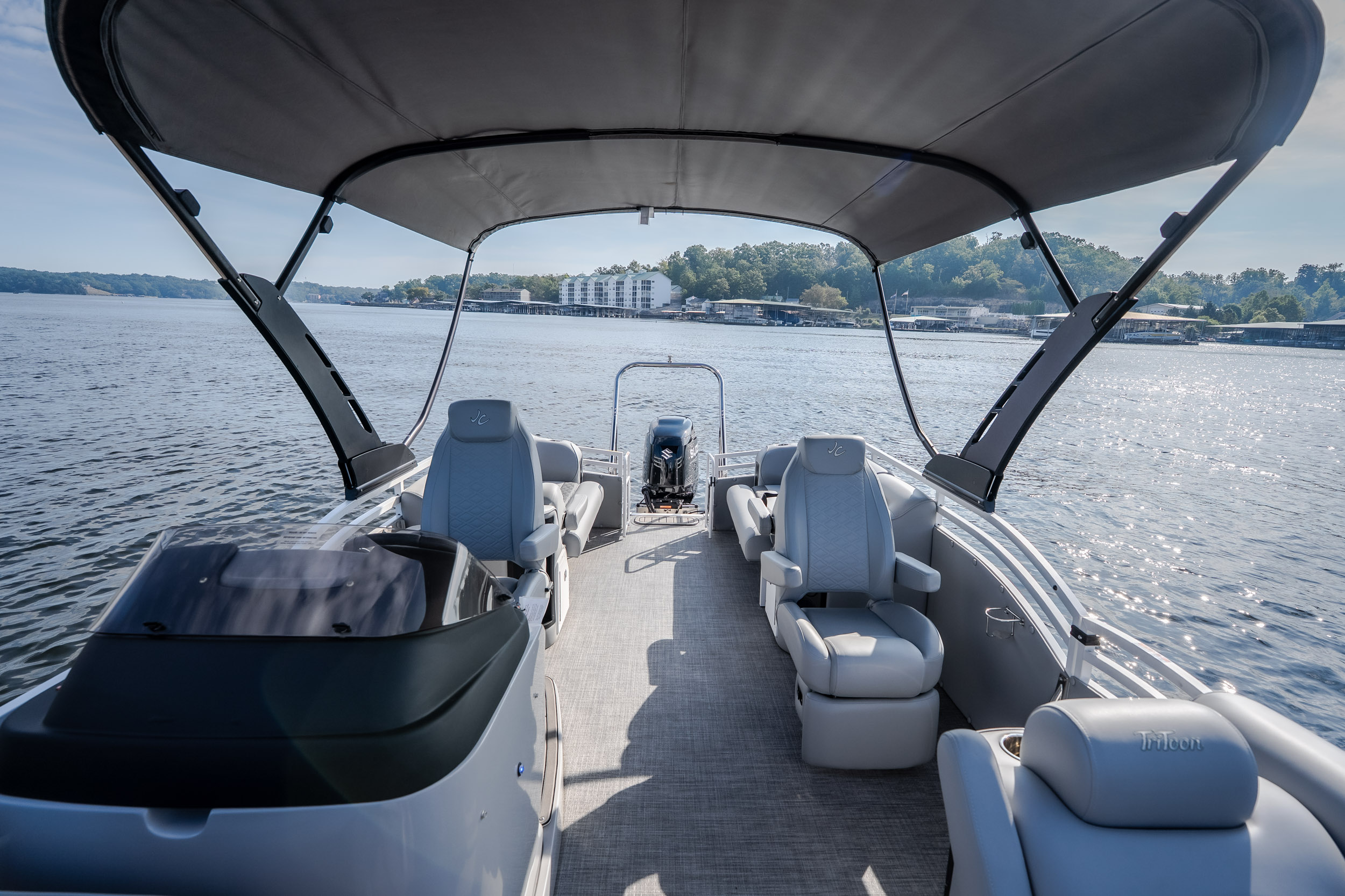 2025 JC Tritoon NepToon 25TT Sport DSL, Bow Chaise Arms - Image 47