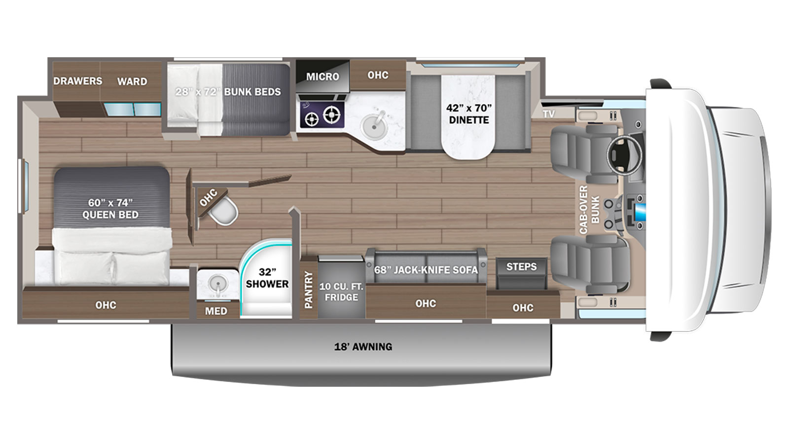2026 Entegra Coach Odyssey SE 31FF - Floorplan 1