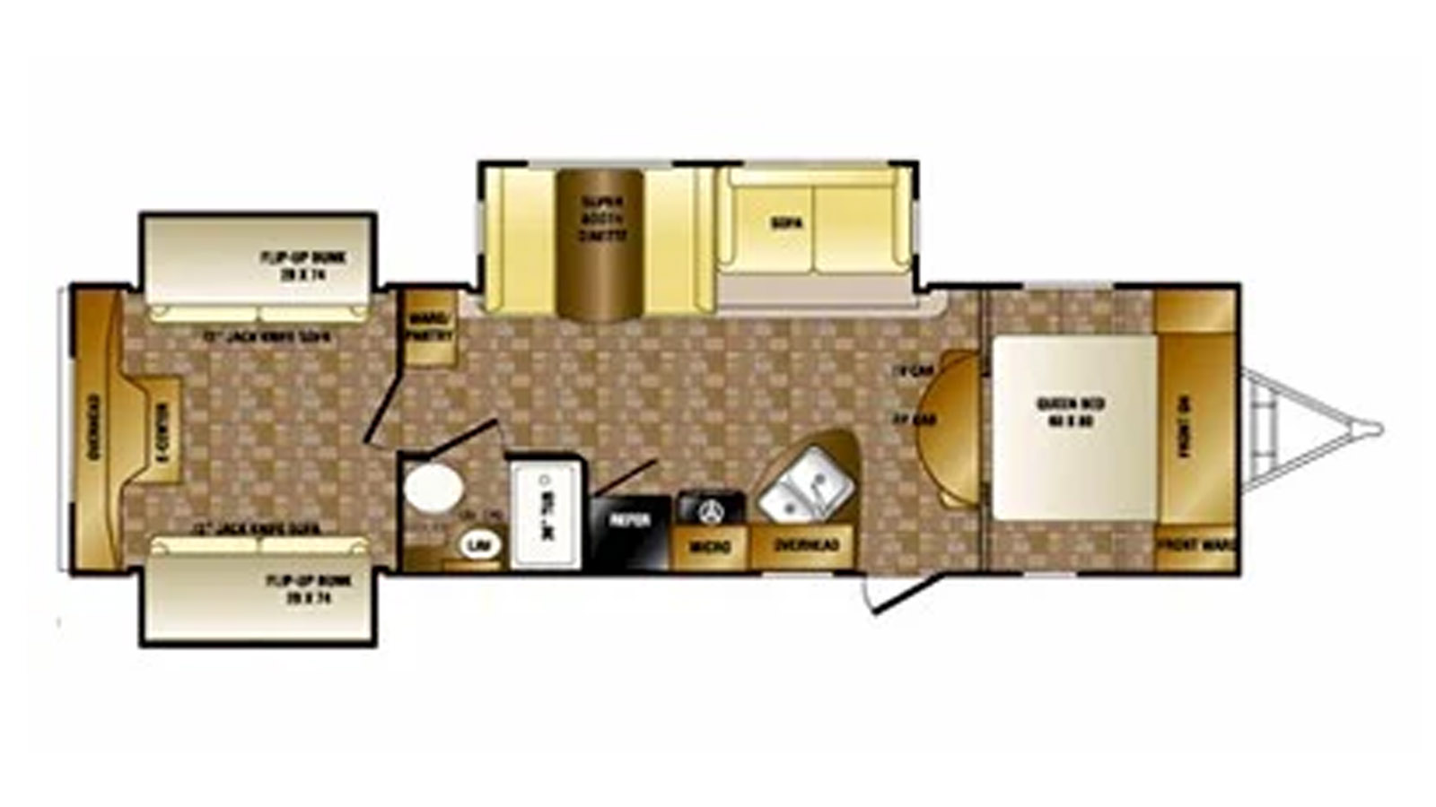 2013 CrossRoads MAPLE COUNTRY 32FR ''HMS'' - Floorplan 1