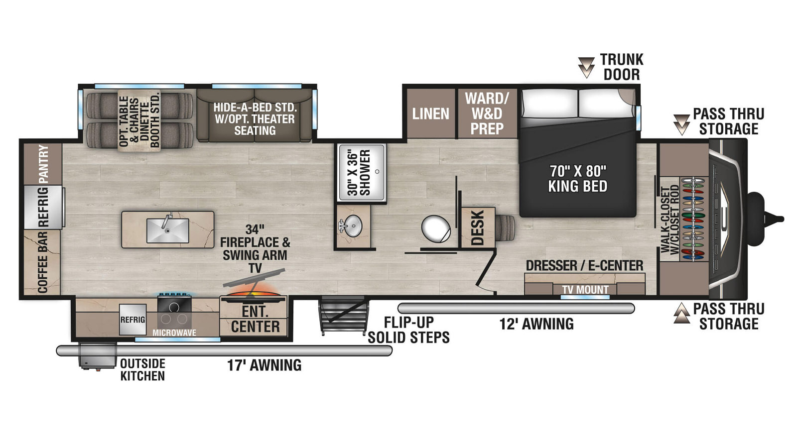 2026 KZ RV Connect C333RLK - Floorplan 1