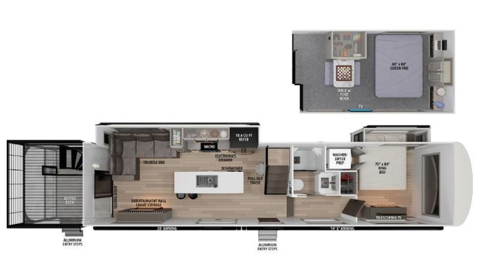 2026 Grand Design Foundation 42GD - Floorplan 1