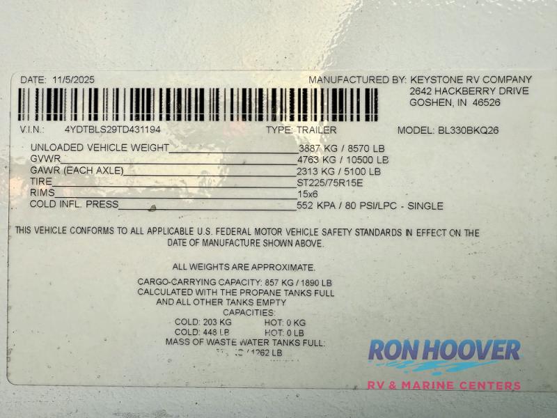 2026 KEYSTONE 330BKQ - Image 4