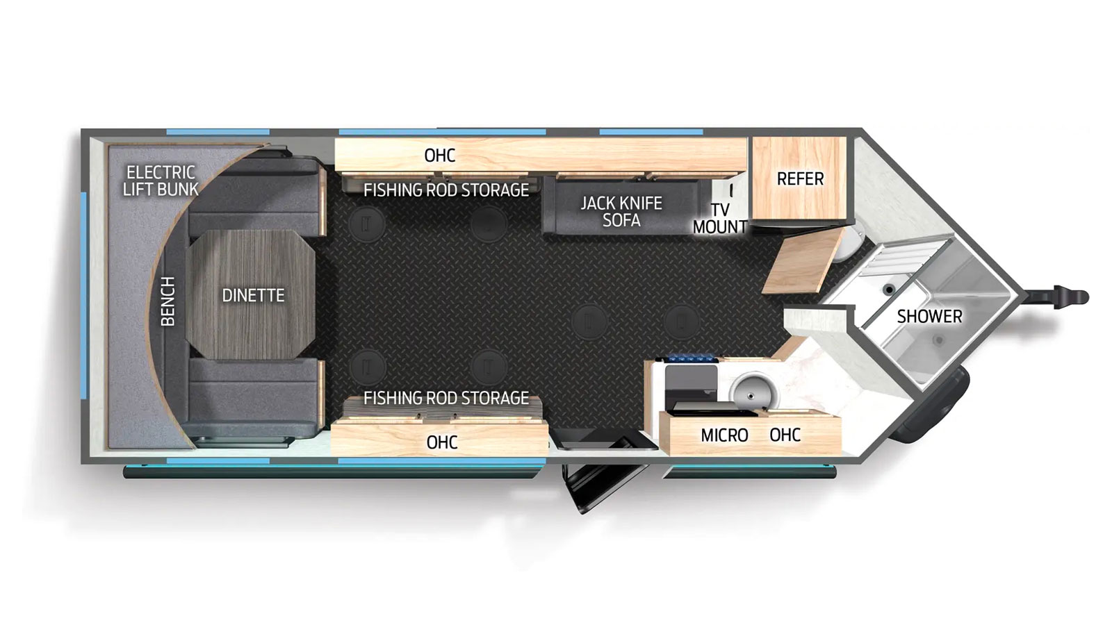 Forest River Cherokee Grey Wolf floorplan