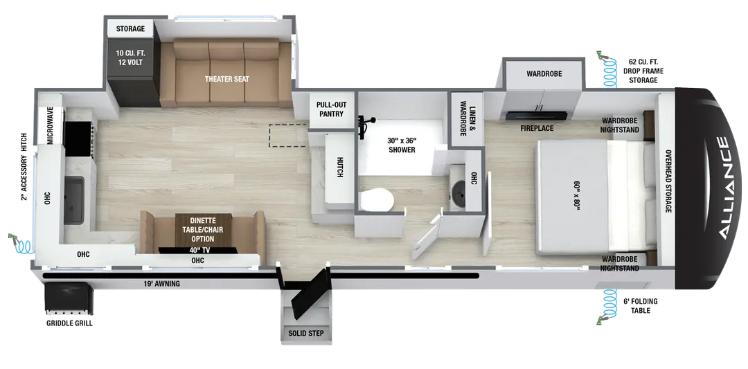 2027 Alliance RV Delta 274RKW - Floorplan 1