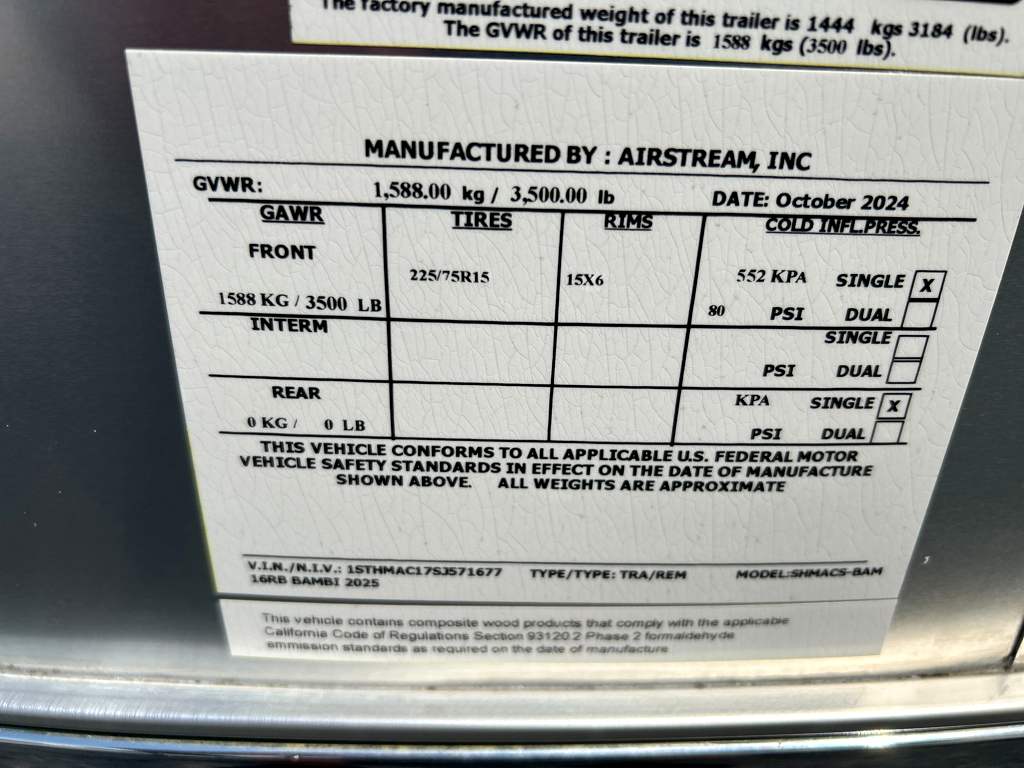 2025 AIRSTREAM BAMBI 16RB - Image 13