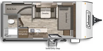 2023 Dutchmen Coleman 17B floorplan