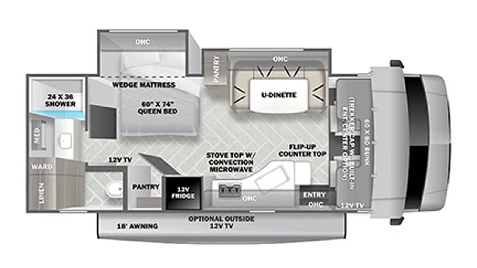 2023 Forest River FORESTER 2441CD - Floorplan 1