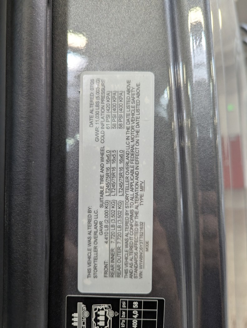 2027 Storyteller Overland TOUR MODE XL - Image 11