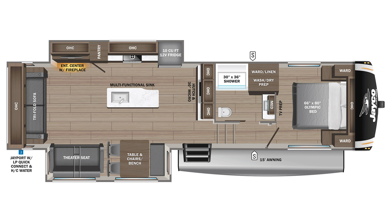 2027 Jayco Eagle HT 29RLC - Floorplan 1