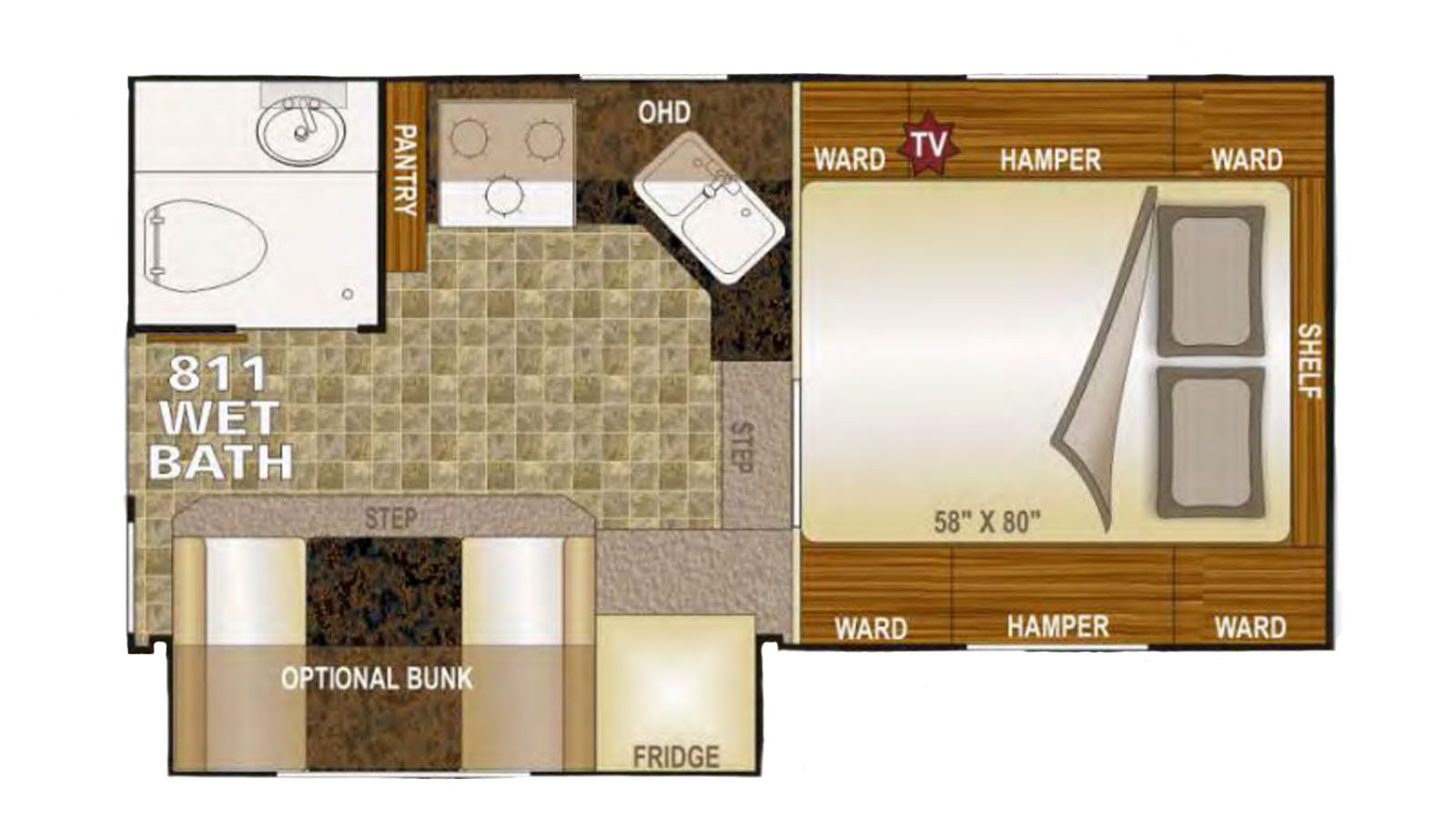 2012 NORTHWOOD ARCTIC FOX 811 - Floorplan 1