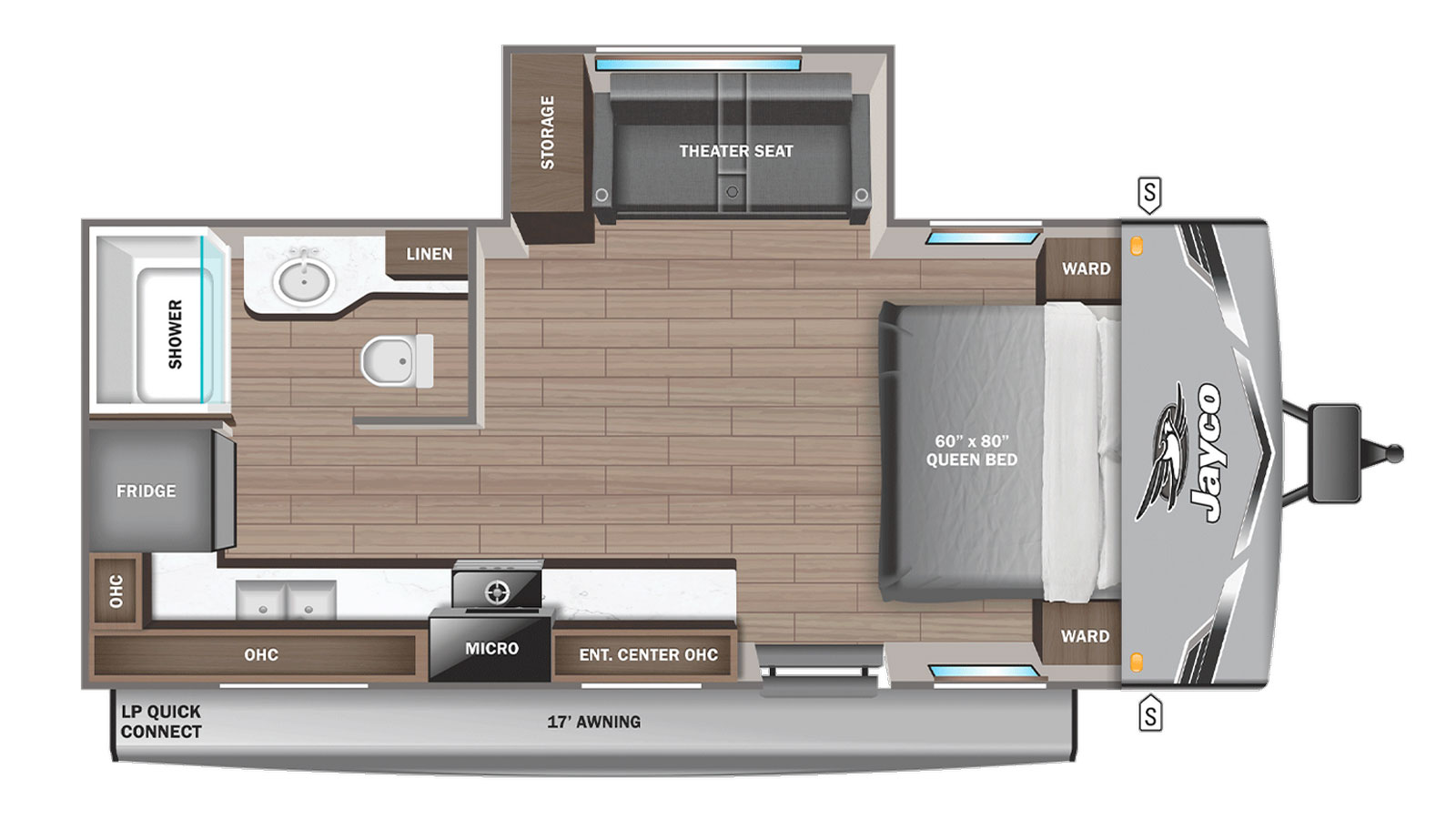 2026 Jayco Jay Flight SLX 200MKSW - Floorplan 1