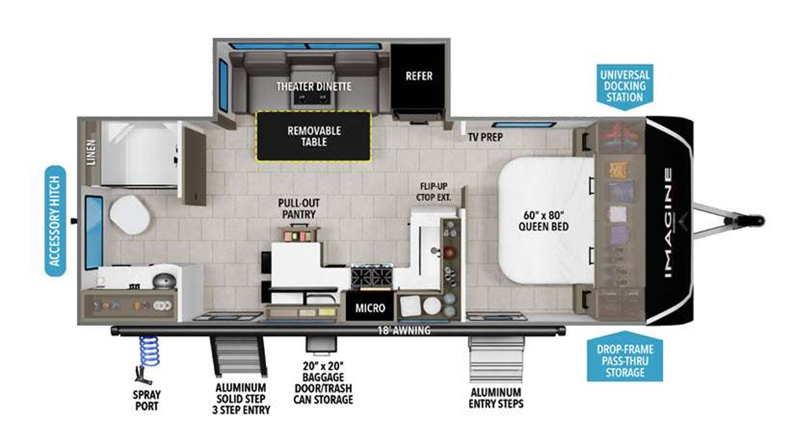 2026 Grand Design Imagine 2300MK - Floorplan 1