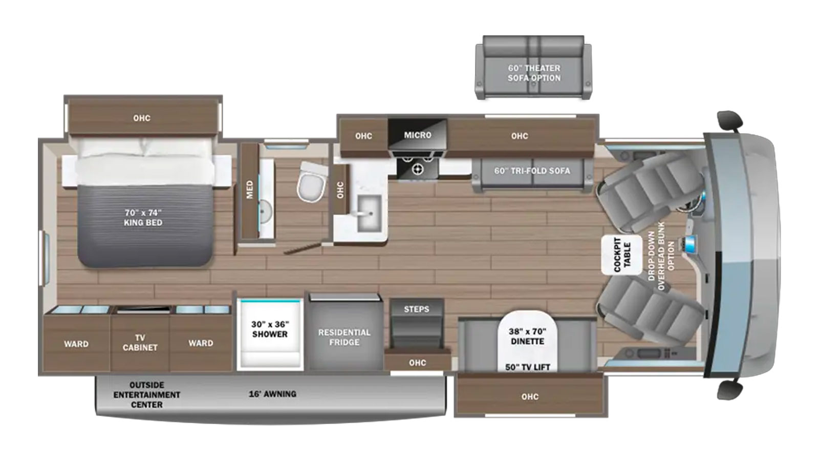 2027 Entegra Coach Vision XL 31UL - Floorplan 1