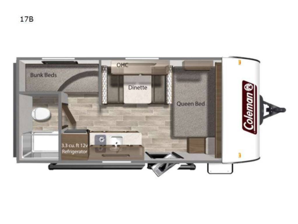 2025 Dutchmen Coleman 17B floorplan