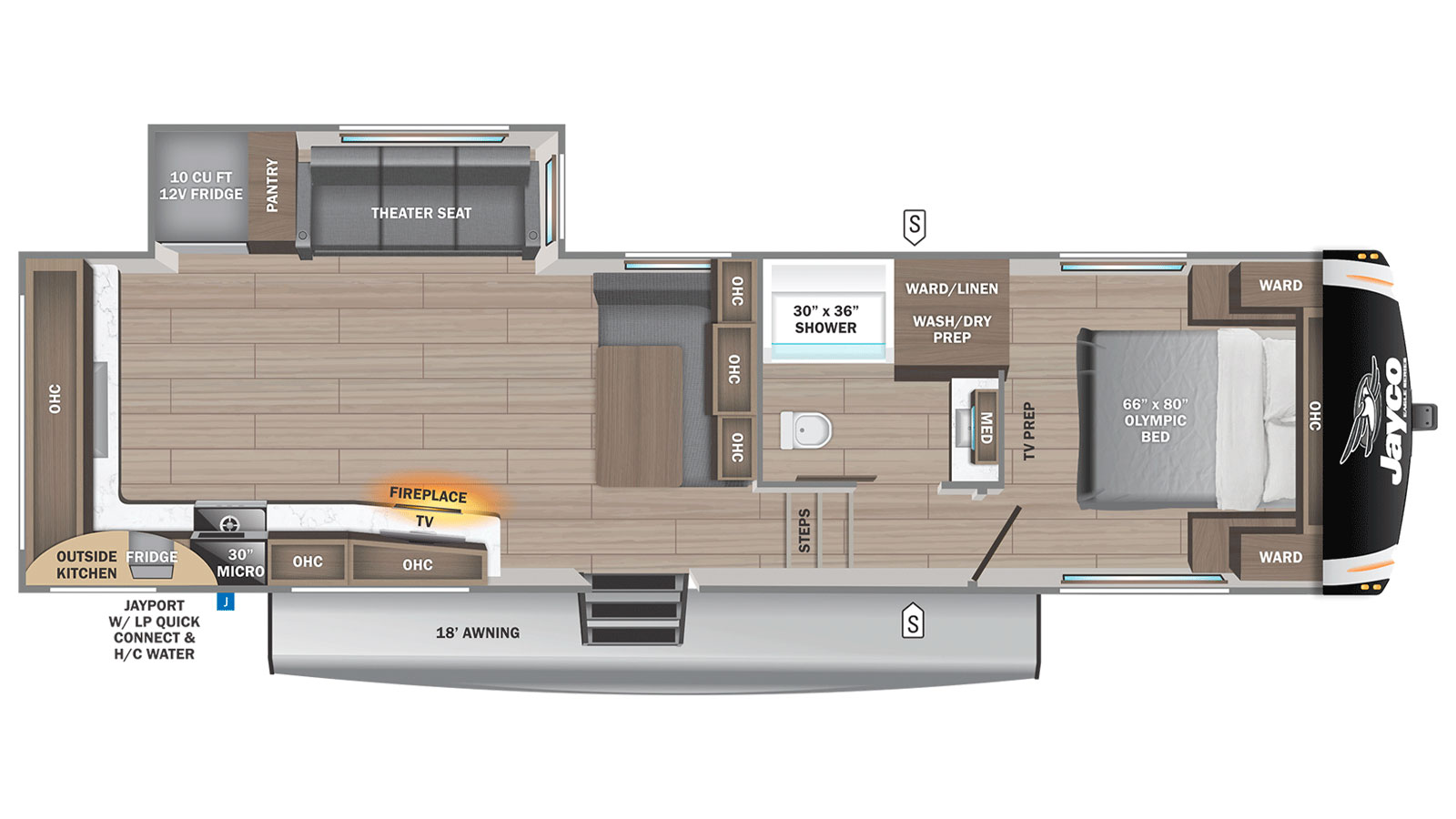 2026 Jayco Eagle HT 27MLC - Floorplan 1