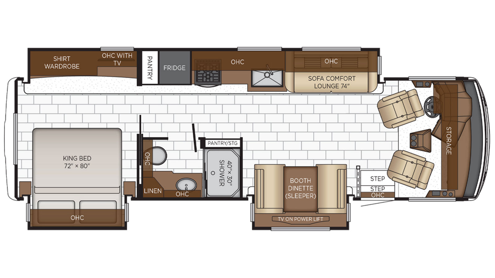 2026 Newmar Bay Star Sport 3225 - Floorplan 1