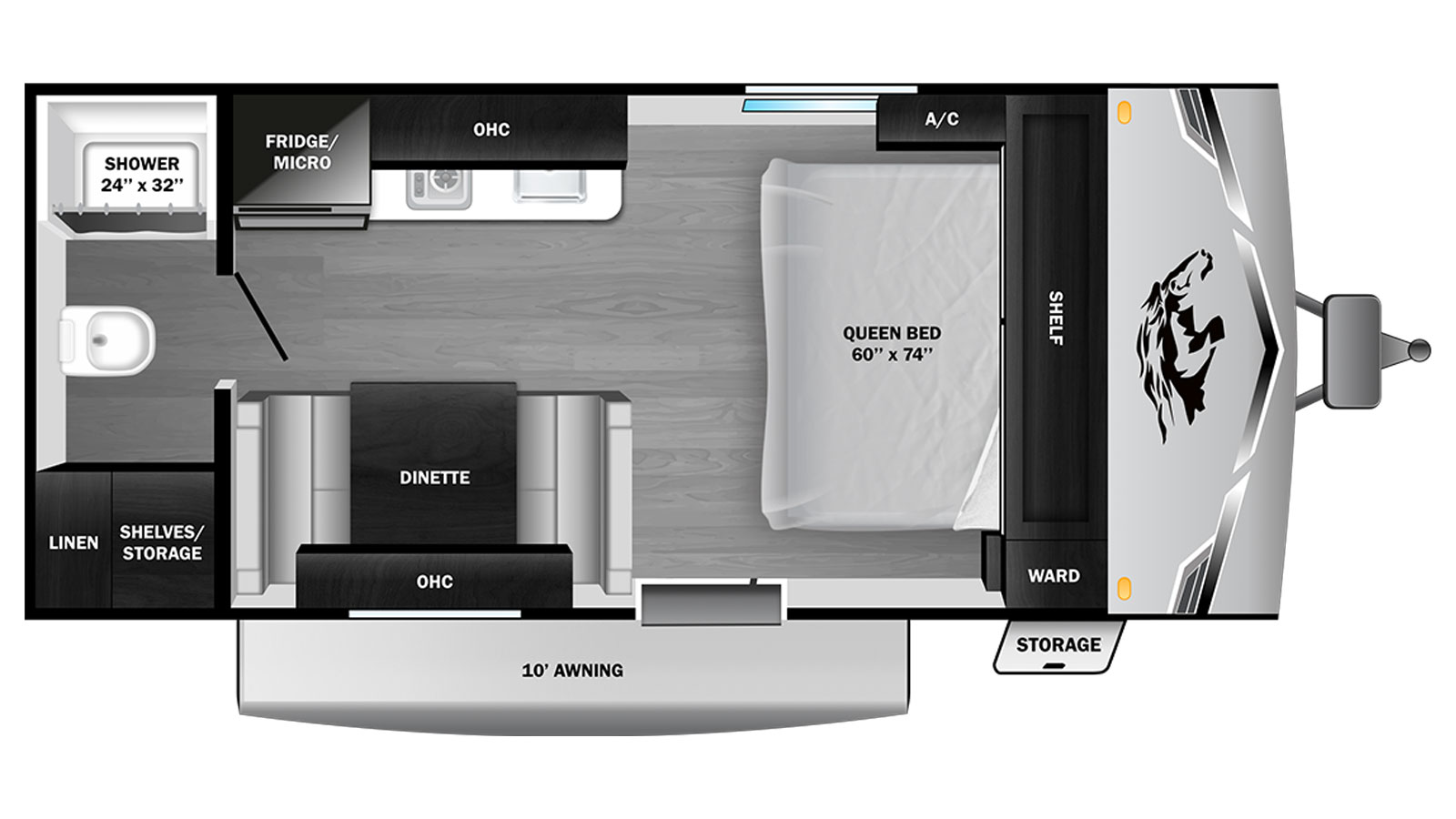 2027 Highland Ridge Colt CTR Edition 17QB - Floorplan 1