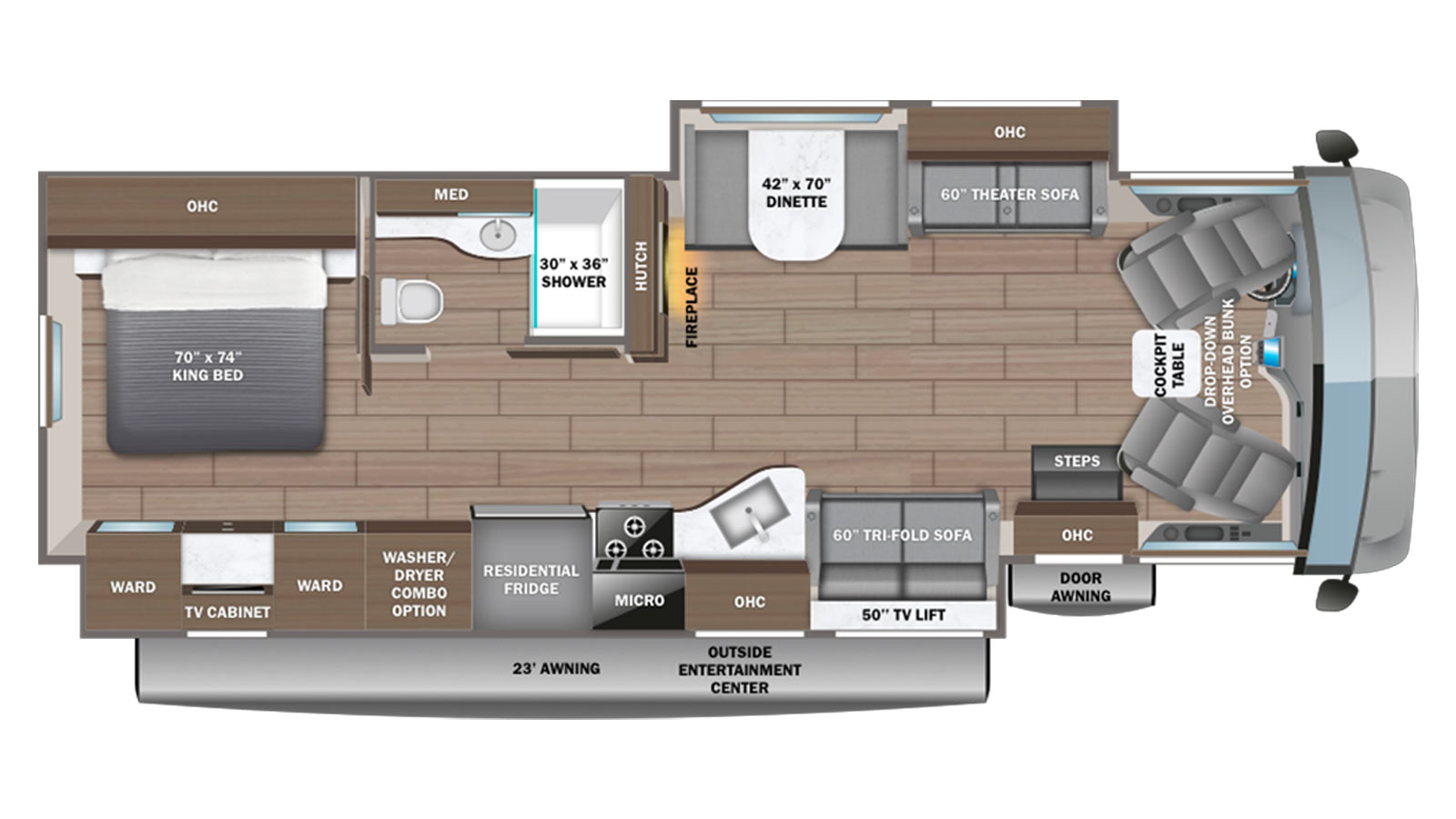 2026 Entegra Coach Vision XL 34G - Floorplan 1