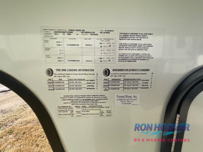 2019 FOREST RIVER 285RKX - Image 14