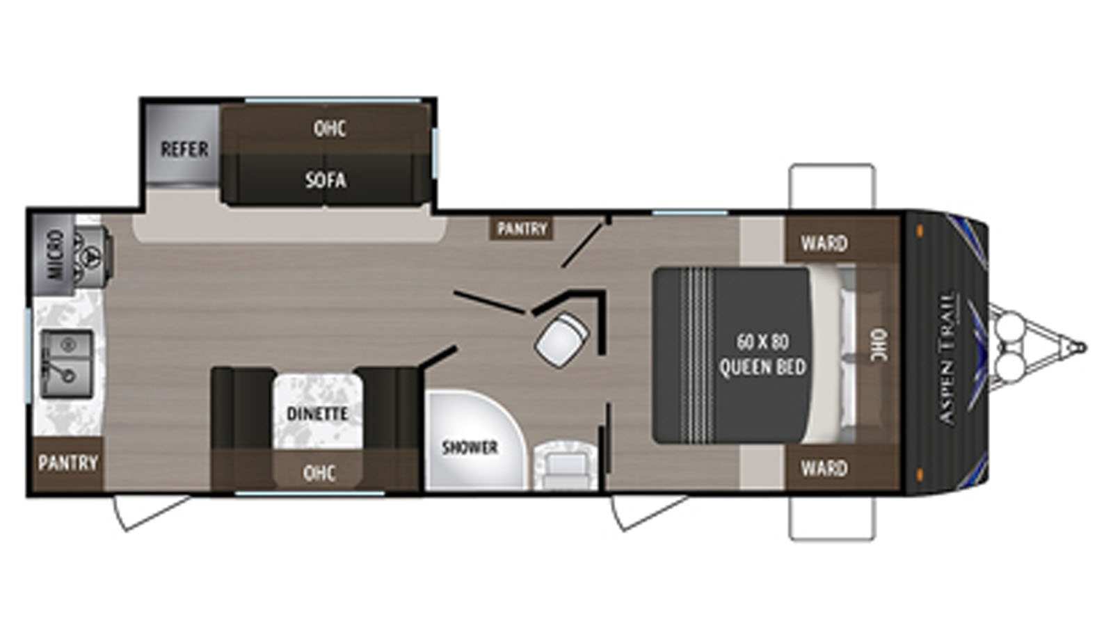 2019 Dutchmen Aspen Trail 2390RKS - Floorplan 1