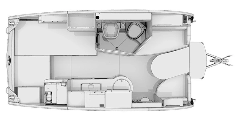 2026 NuCamp TAB 400 Boondock Black Canyon - Floorplan 1