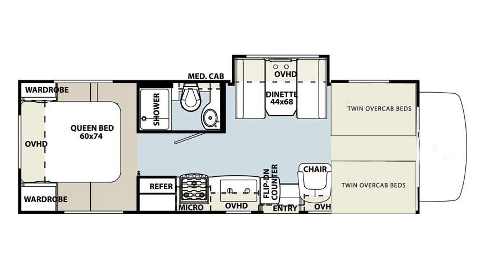 2023 Forest River FORESTER 2651CDW - Floorplan 1