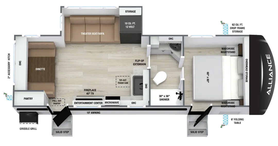 2027 Alliance RV Delta 252RL - Floorplan 1