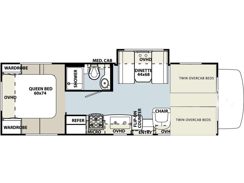 2023 Forest River FORESTER 2651CDW - Floorplan 1