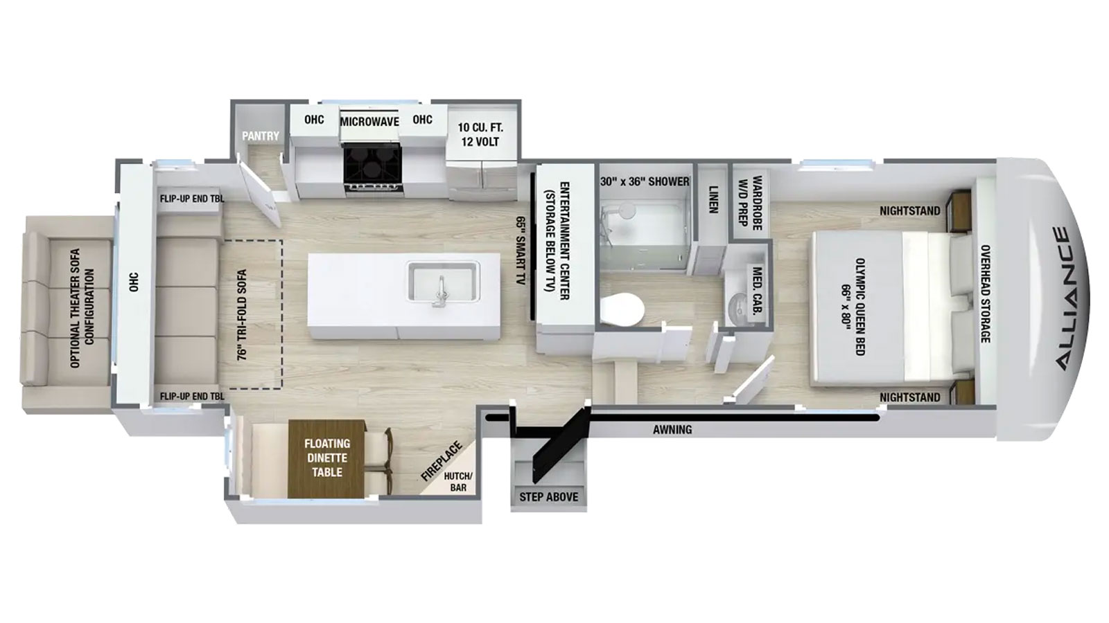 Alliance Avenue floorplan