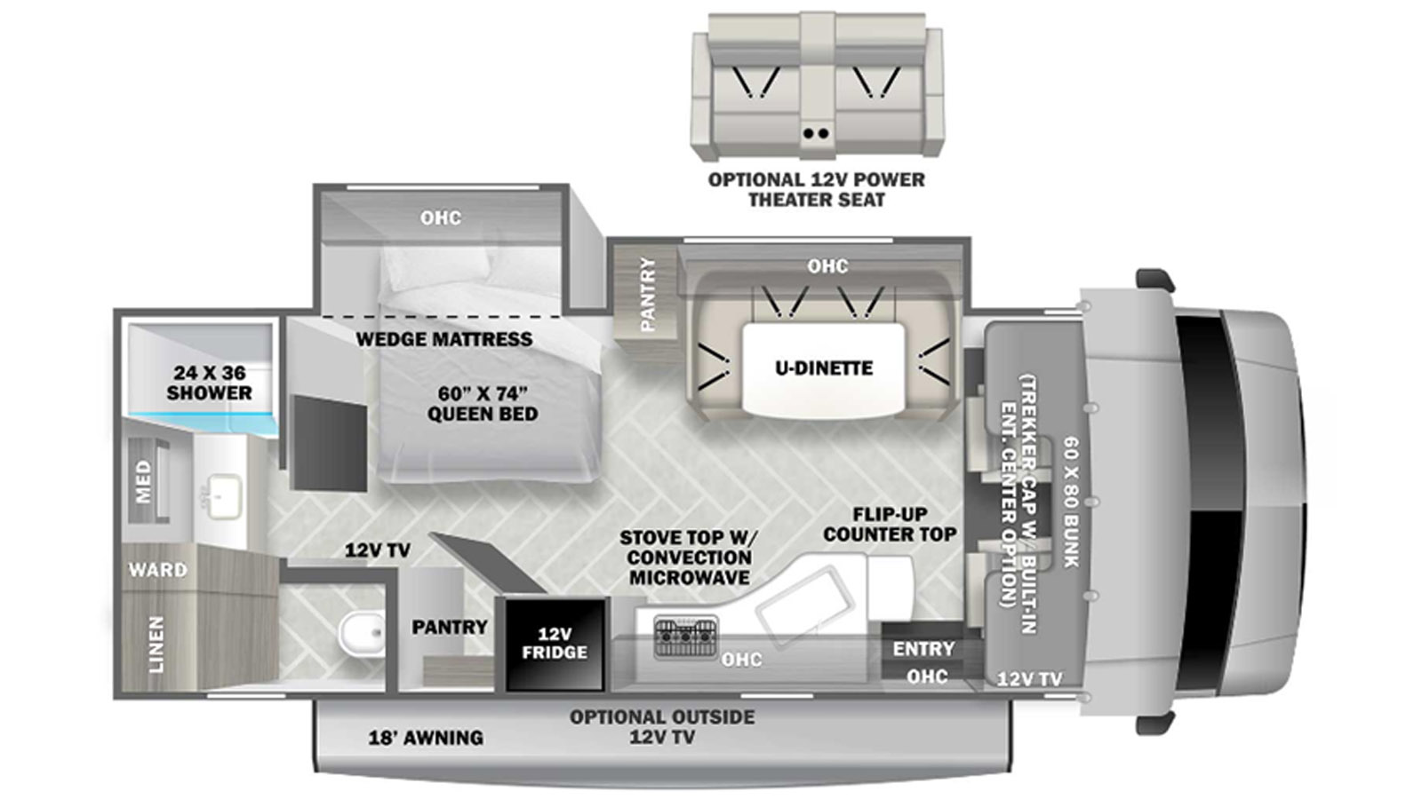 2023 FOREST RIVER FORESTER 2441CD - Floorplan 1