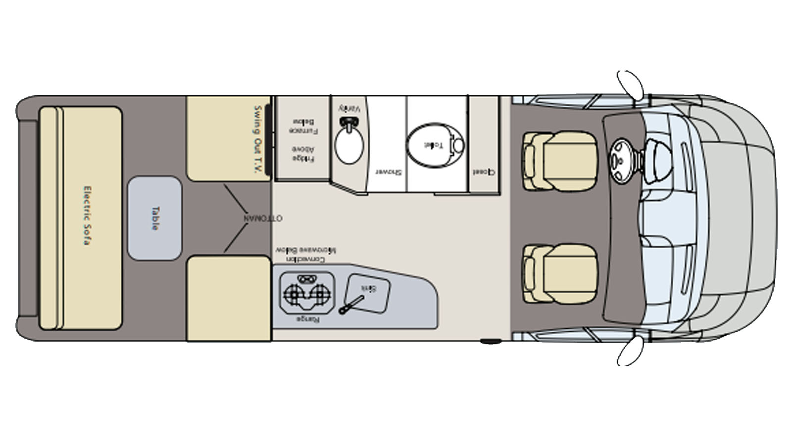 Pleasure-Way Lexor floorplan