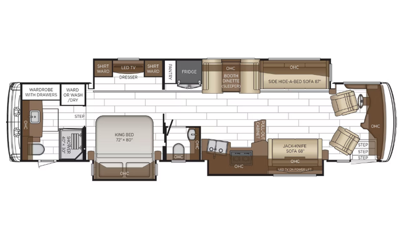 2026 Newmar Dutch Star 4081 (Freightliner) - Floorplan 1