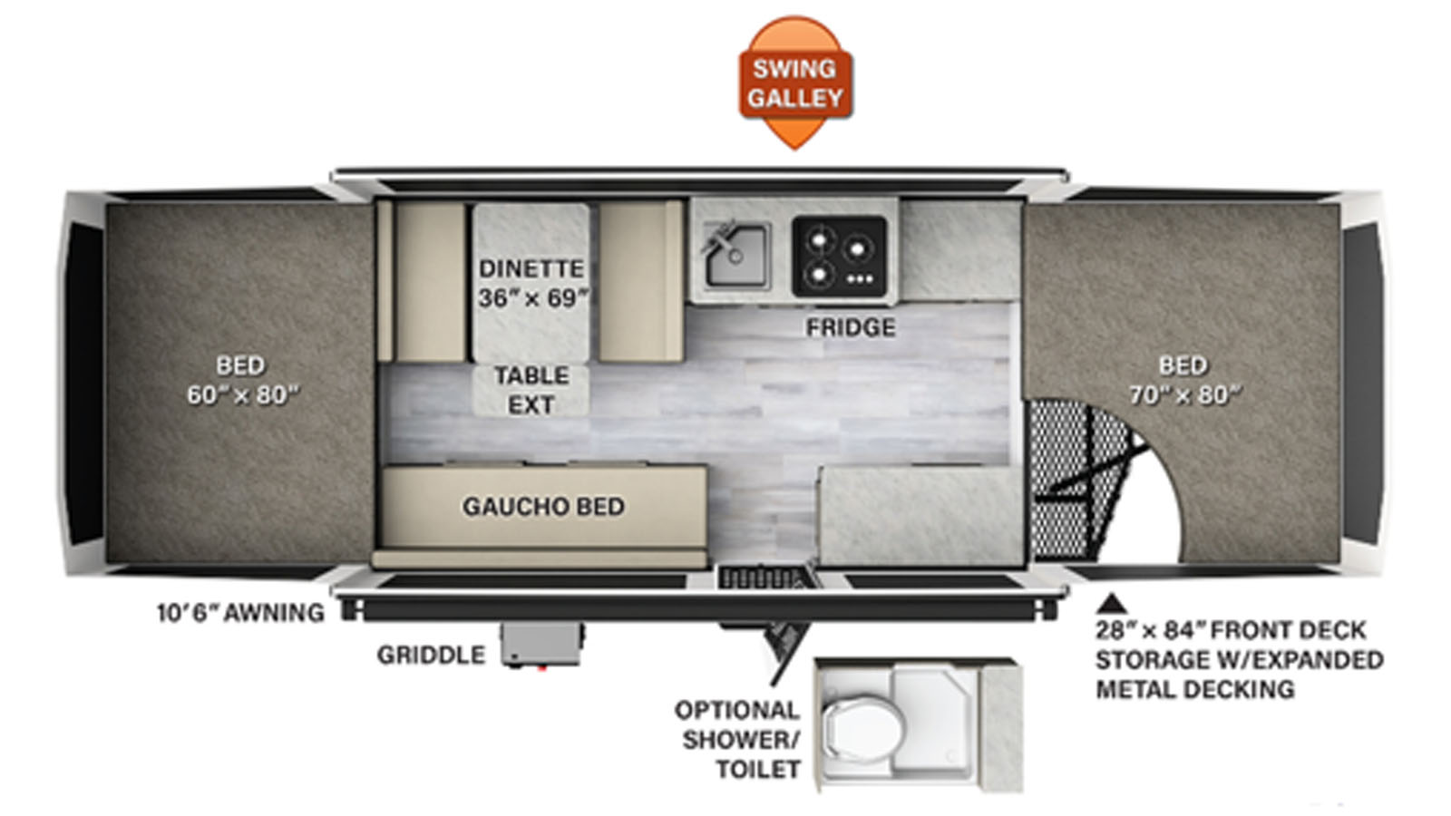 Rockwood Rockwood Extreme Sports Package floorplan