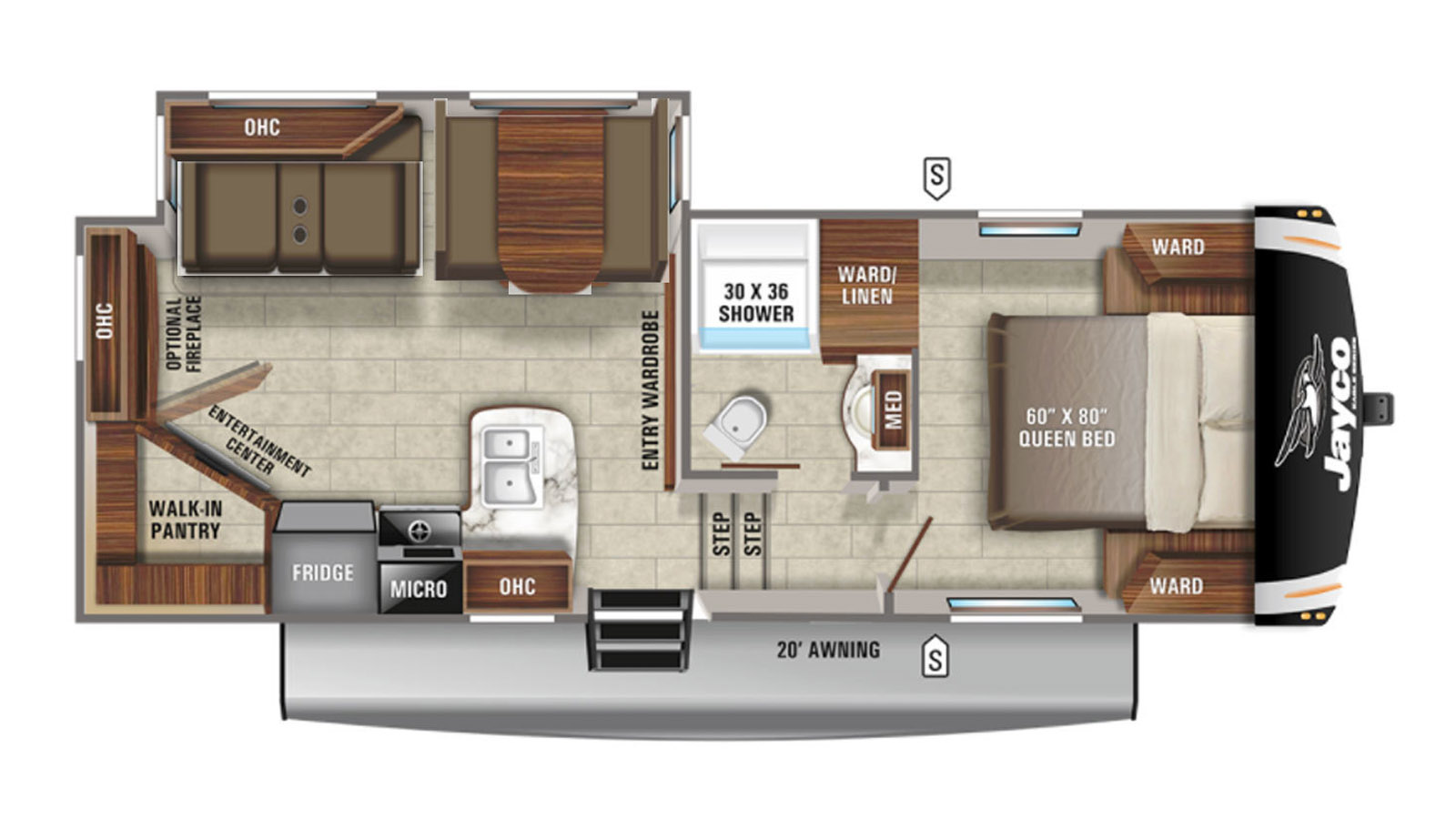 2022 JAYCO EAGLE SL HT 24 RE - Floorplan 1