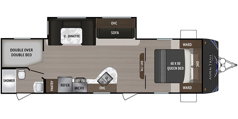 2020 DUTCHMEN ASPEN TRAIL 2810BHS HMS - Floorplan 1